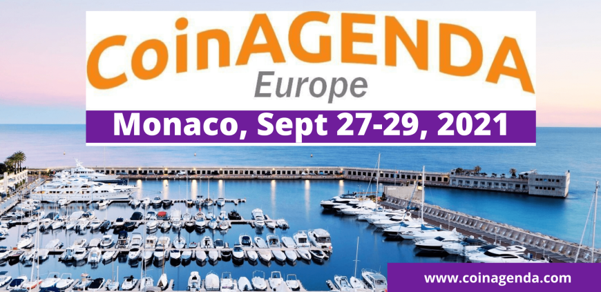CoinAgenda Europe Gathers Blockchain Leaders for Sept 27-29 Monaco Event